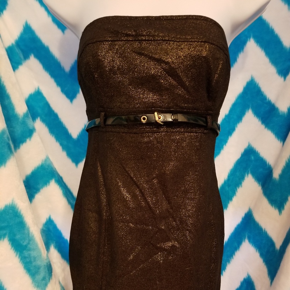 Guess Black and Gold Dress Size 5